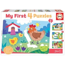 my-first-4-puzzle-mamas-y-bebes-5-6-7-8-piezas-educa