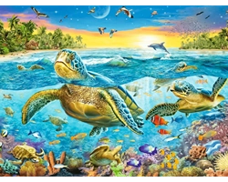 nadando-con-tortugas-100-piezas-ravensburger