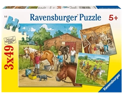 un-dia-con-caballos-3x49-piezas-ravensburger